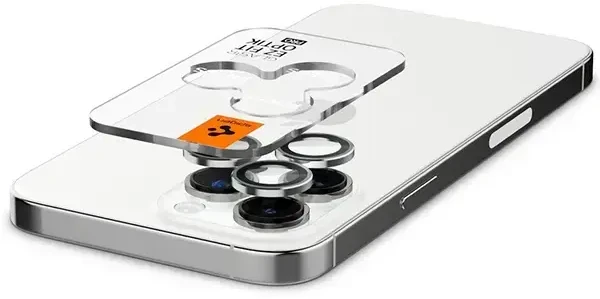 Spigen Optik.Tr Camera iPhone 14 Pro/14 Pro Max EZ FIT Lens 2vnt../2pcs sidabrinė/sidabrinis AGL05599