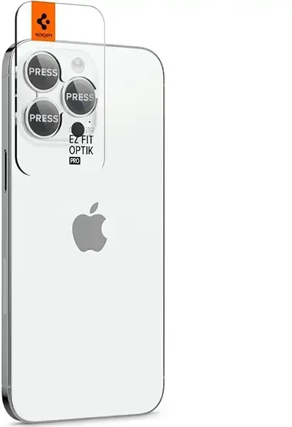 Spigen Optik.Tr Camera iPhone 14 Pro/14 Pro Max EZ FIT Lens 2vnt../2pcs sidabrinė/sidabrinis AGL05599