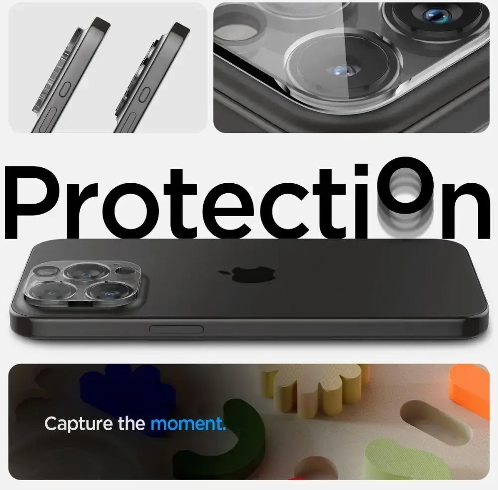 Spigen Optik.tR Camera Protector for iPhone 14 Pro | Pro Max | 15 Pro | Pro Max - transparent 2 pcs.