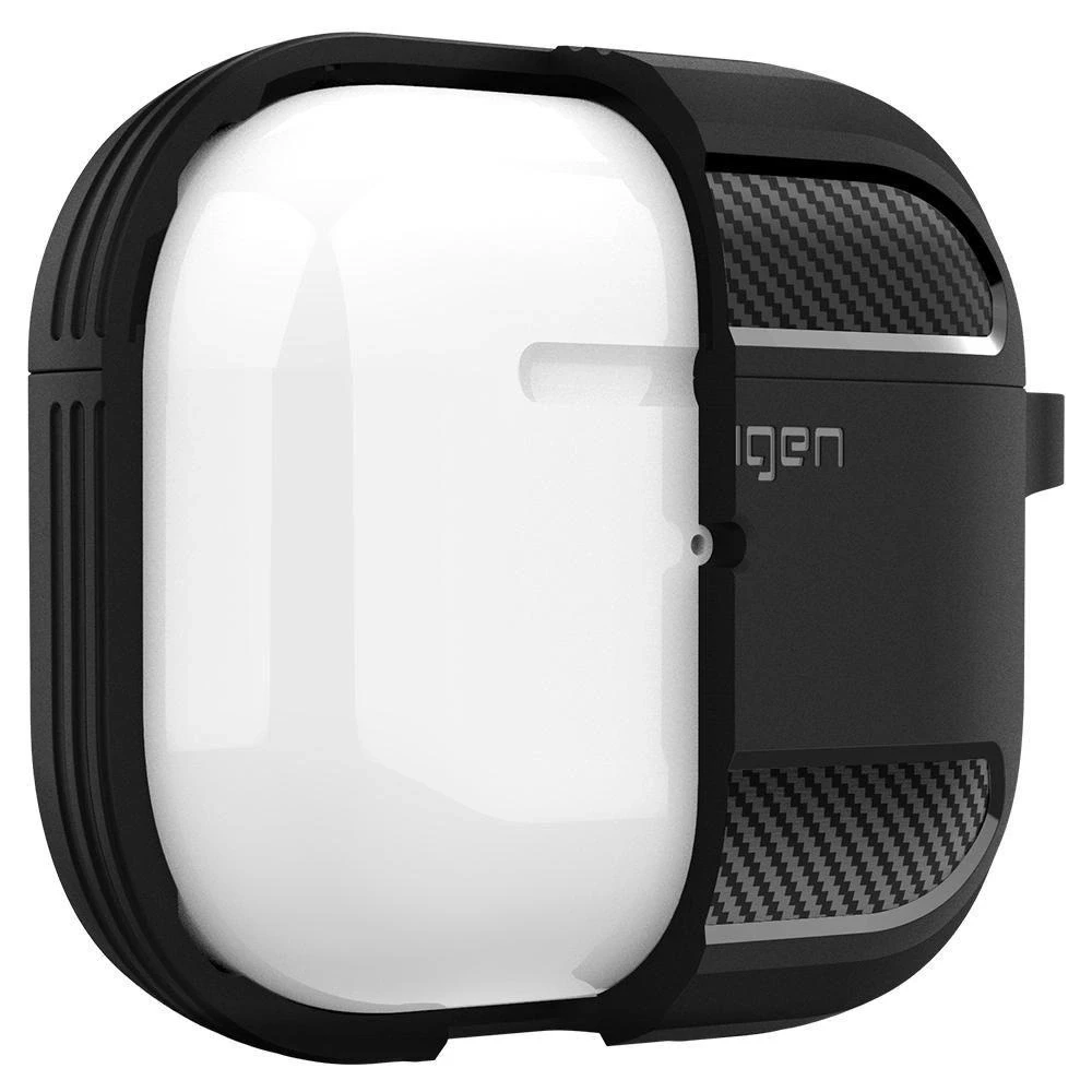 Dėklas Spigen Rugged Armor, juodos spalvos – AirPods 3