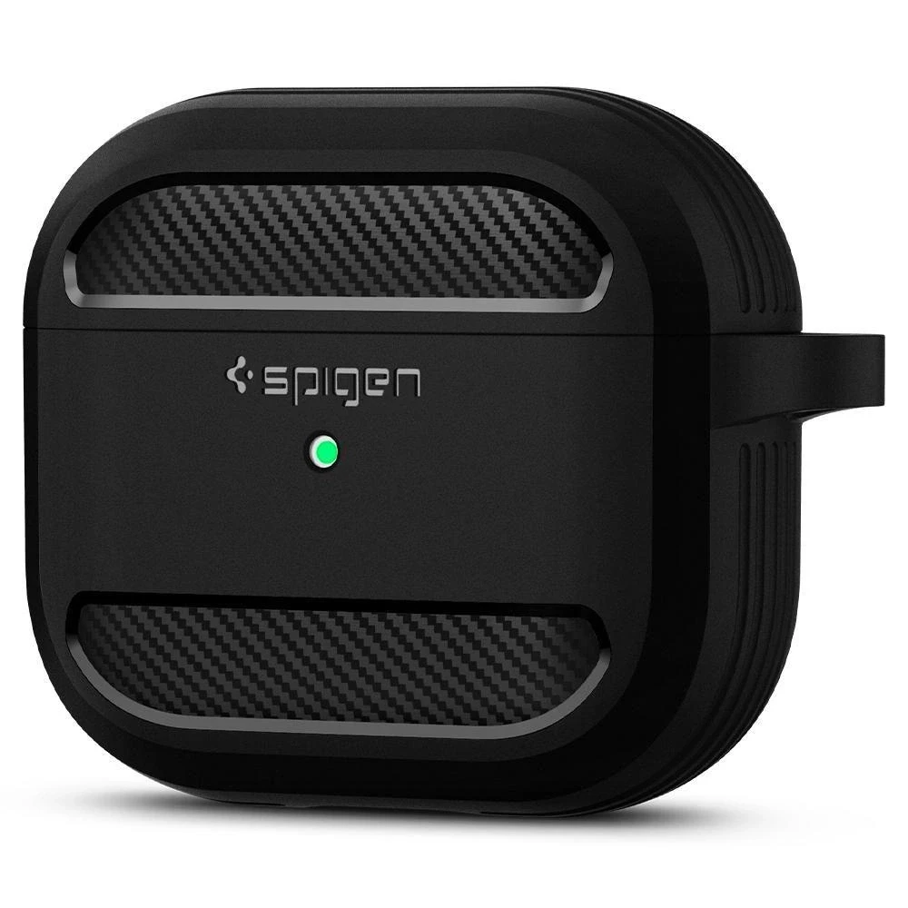 Dėklas Spigen Rugged Armor, juodos spalvos – AirPods 3