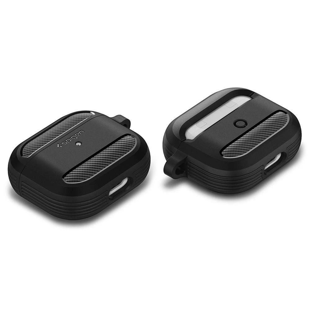 Dėklas Spigen Rugged Armor, juodos spalvos – AirPods 3