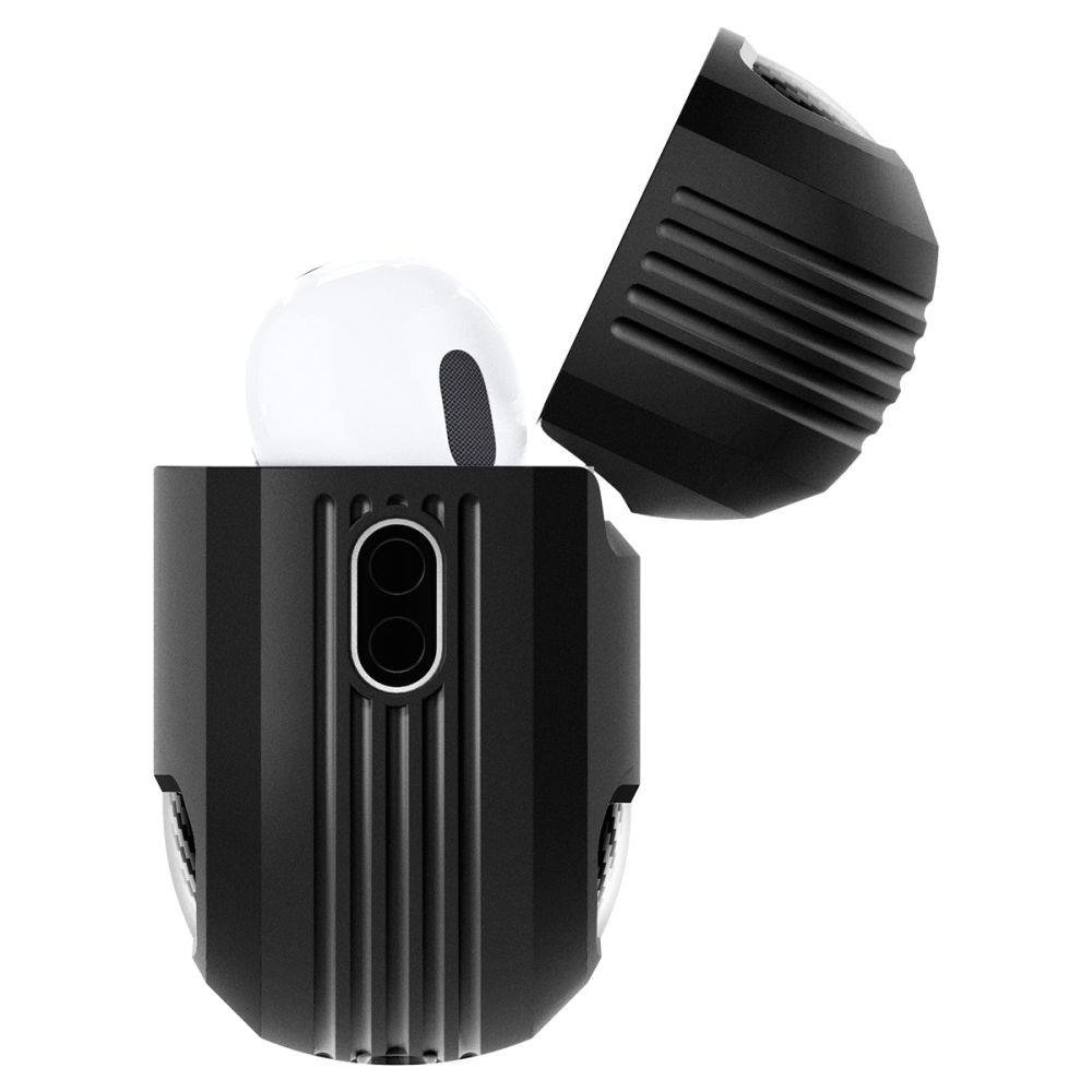 Spigen RUGGED ARMOR Apple AIRPODS PRO 1 / 2 dėklas ausinėms juodos spalvos