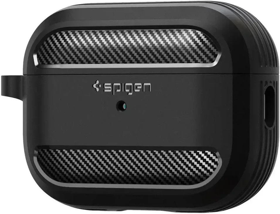 Dėklas SPIGEN RUGGED ARMOR APPLE AIRPODS PRO 1 / 2 MATINIS Juodas