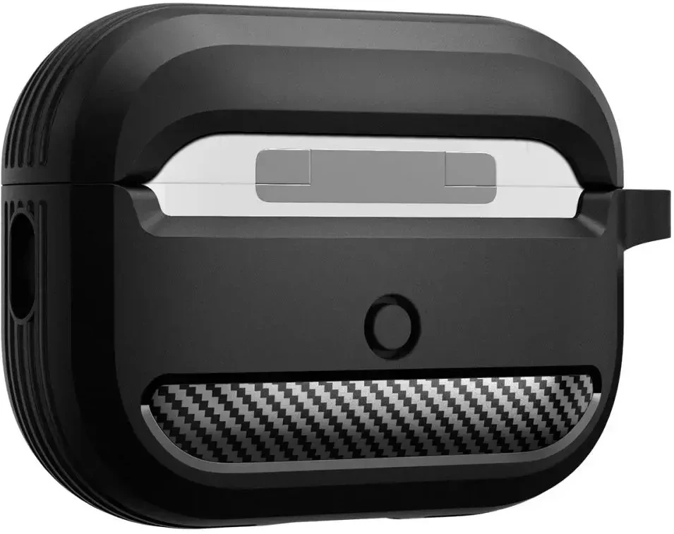 Dėklas SPIGEN RUGGED ARMOR APPLE AIRPODS PRO 1 / 2 MATINIS Juodas