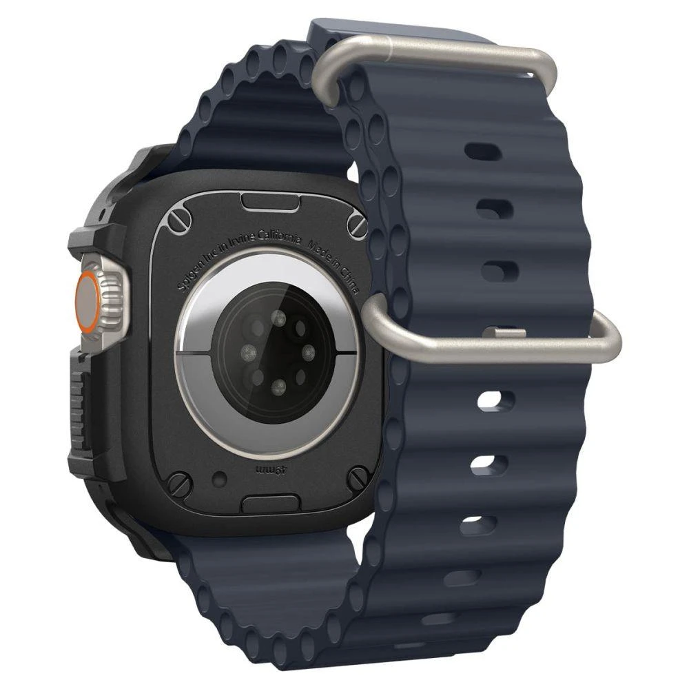 „Spigen Rugged Armor“, juodas - Apple Watch Ultra 2/Ultra 49mm