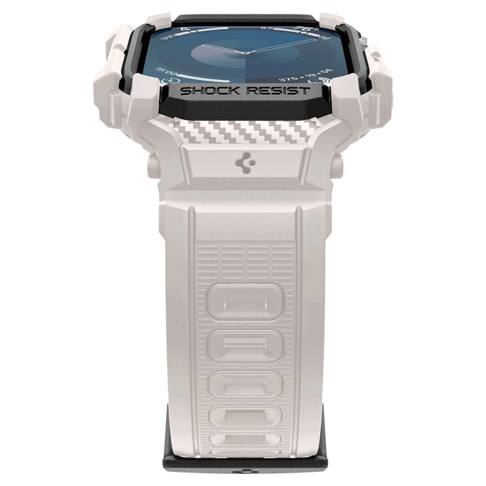 Spigen Rugged Armor ”Pro” Apyrankė for Apple Watch 10 (46MM) – rusvai gelsvas