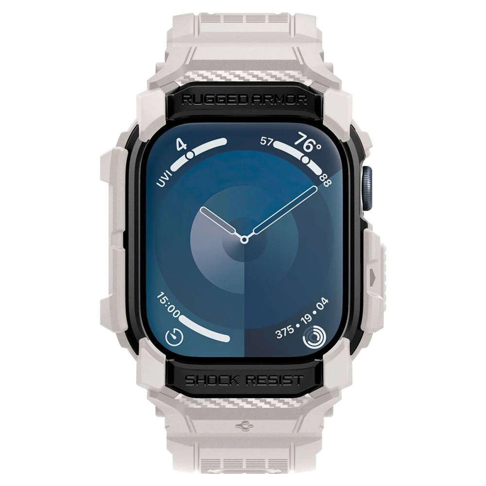Spigen Rugged Armor ”Pro” Apyrankė for Apple Watch 10 (46MM) – rusvai gelsvas