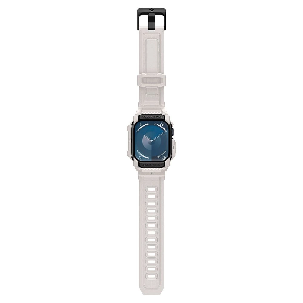 Spigen Rugged Armor ”Pro” Apyrankė for Apple Watch 10 (46MM) – rusvai gelsvas