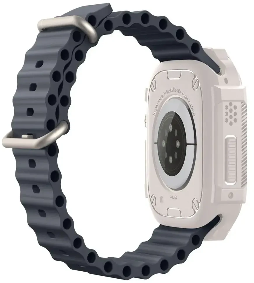 Apple Watch Ultra 1 / 2 (49mm) Spigen Rugged Armor beige dėklas laikrodžiui