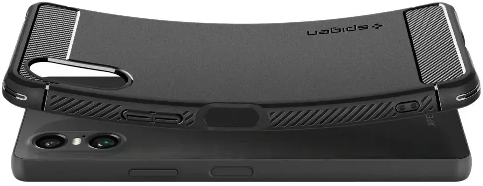 Dėklas Spigen Rugged Armor, matinės juodos spalvos – Xiaomi Redmi Note 13