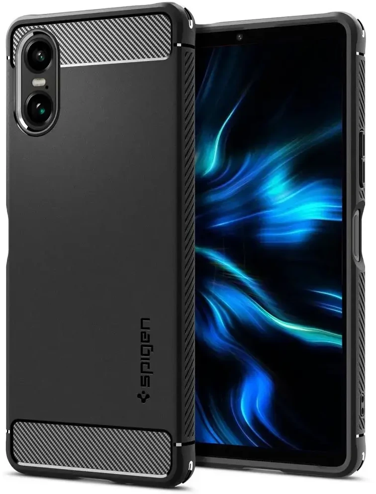 Dėklas Spigen Rugged Armor, matinės juodos spalvos – Xiaomi Redmi Note 13