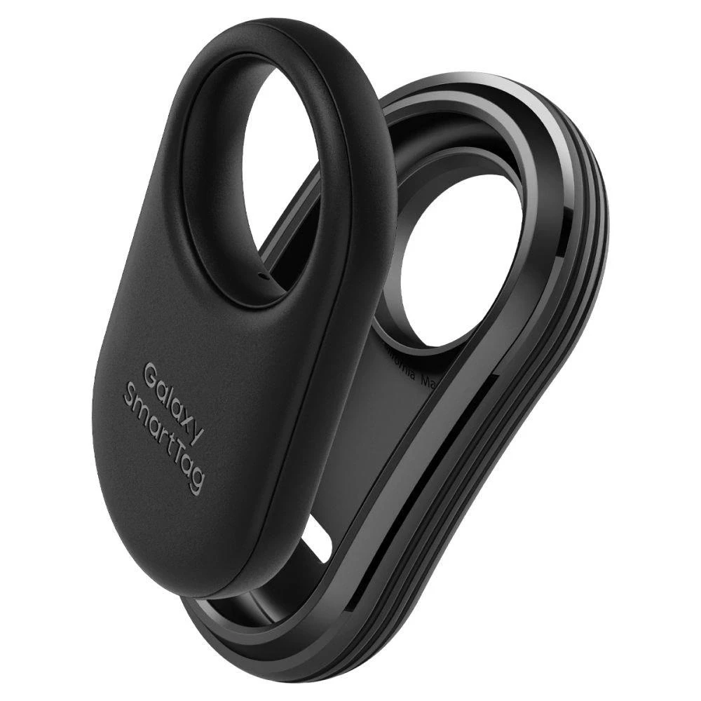 Spigen Rugged Armor – dėklas skirtas Samsung Galaxy SmartTag 2 Juodas