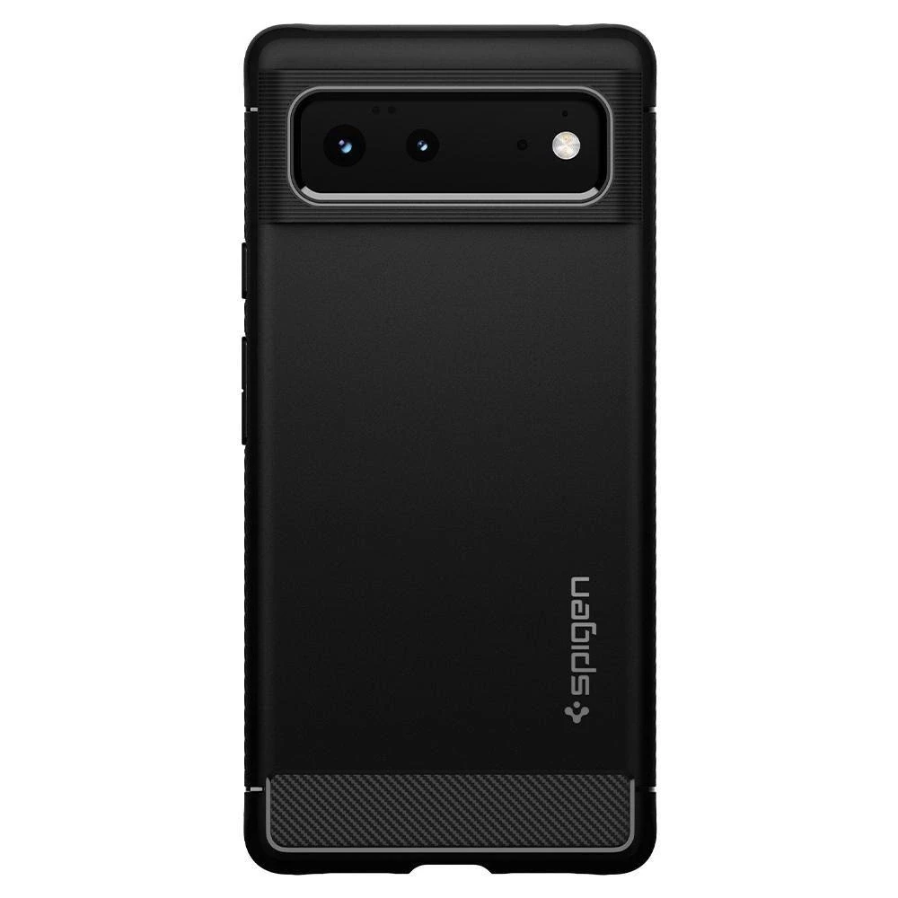 Dėklas Spigen Rugged Armor, juodas - Google Pixel 6