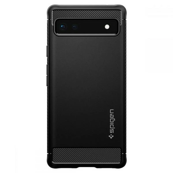 Dėklas Spigen Rugged Armor, juodas - Google Pixel 6a