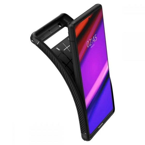 Dėklas Spigen Rugged Armor, juodas - Google Pixel 6a