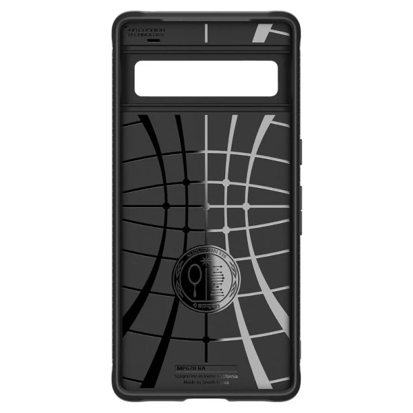Dėklas Spigen Rugged Armor, juodas - Google Pixel 7 Pro