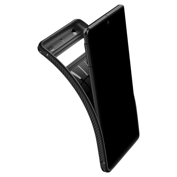 Dėklas Spigen Rugged Armor, juodas - Google Pixel 7 Pro