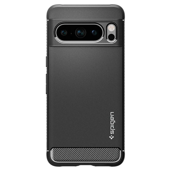 Dėklas Spigen Rugged Armor, matinė juoda - Google Pixel 8 Pro