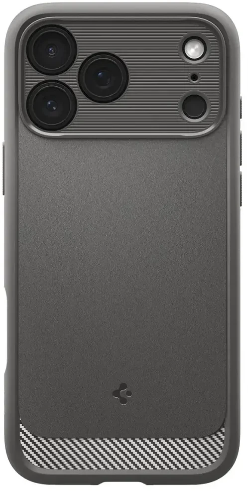 Spigen Rugged Armor Mag MagSafe dėklas skirtas iPhone 17 Pro, pilkas