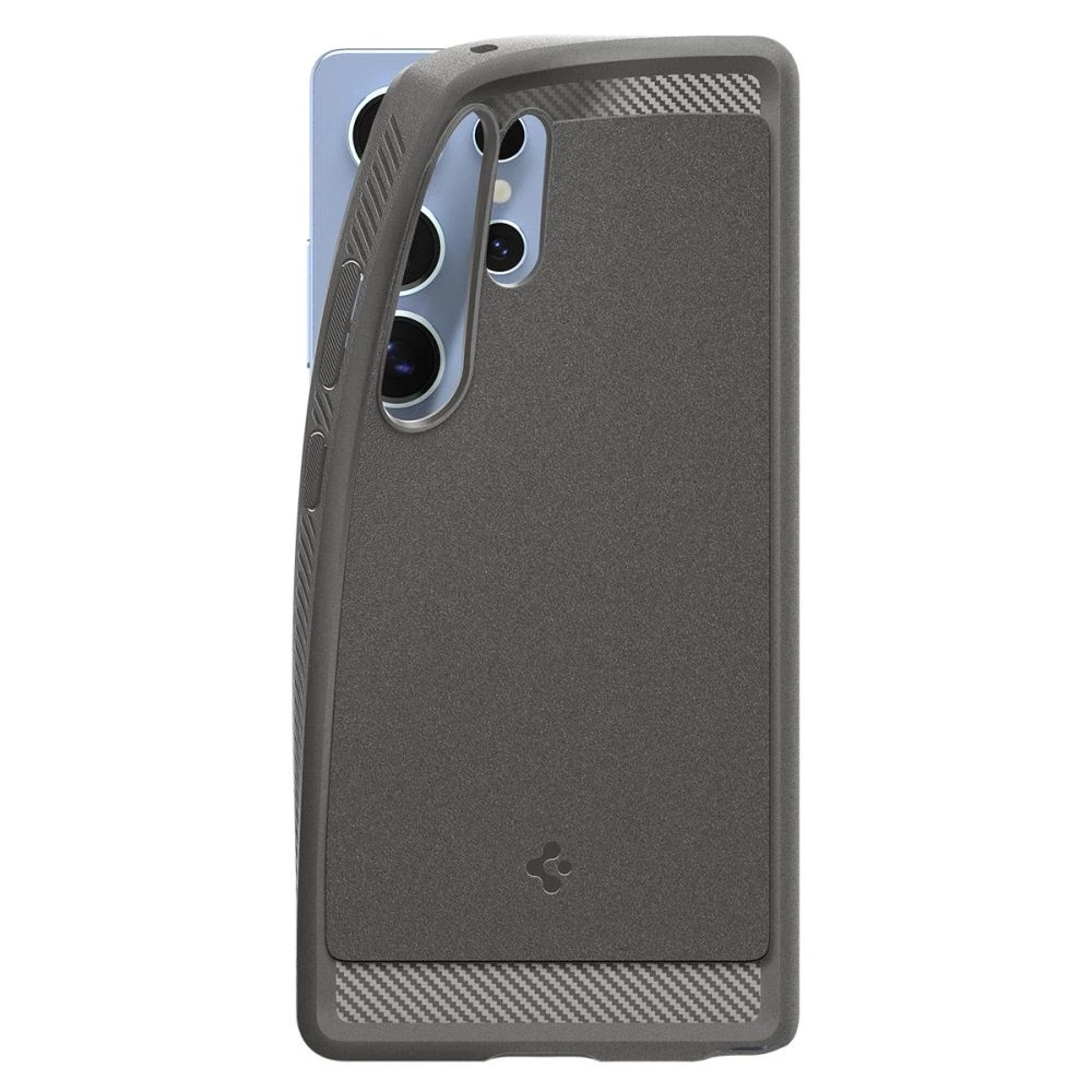 Spigen Rugged Armor Mag MagSafe – dėklas skirtas Samsung Galaxy S25 Ultra Marble Pilkas