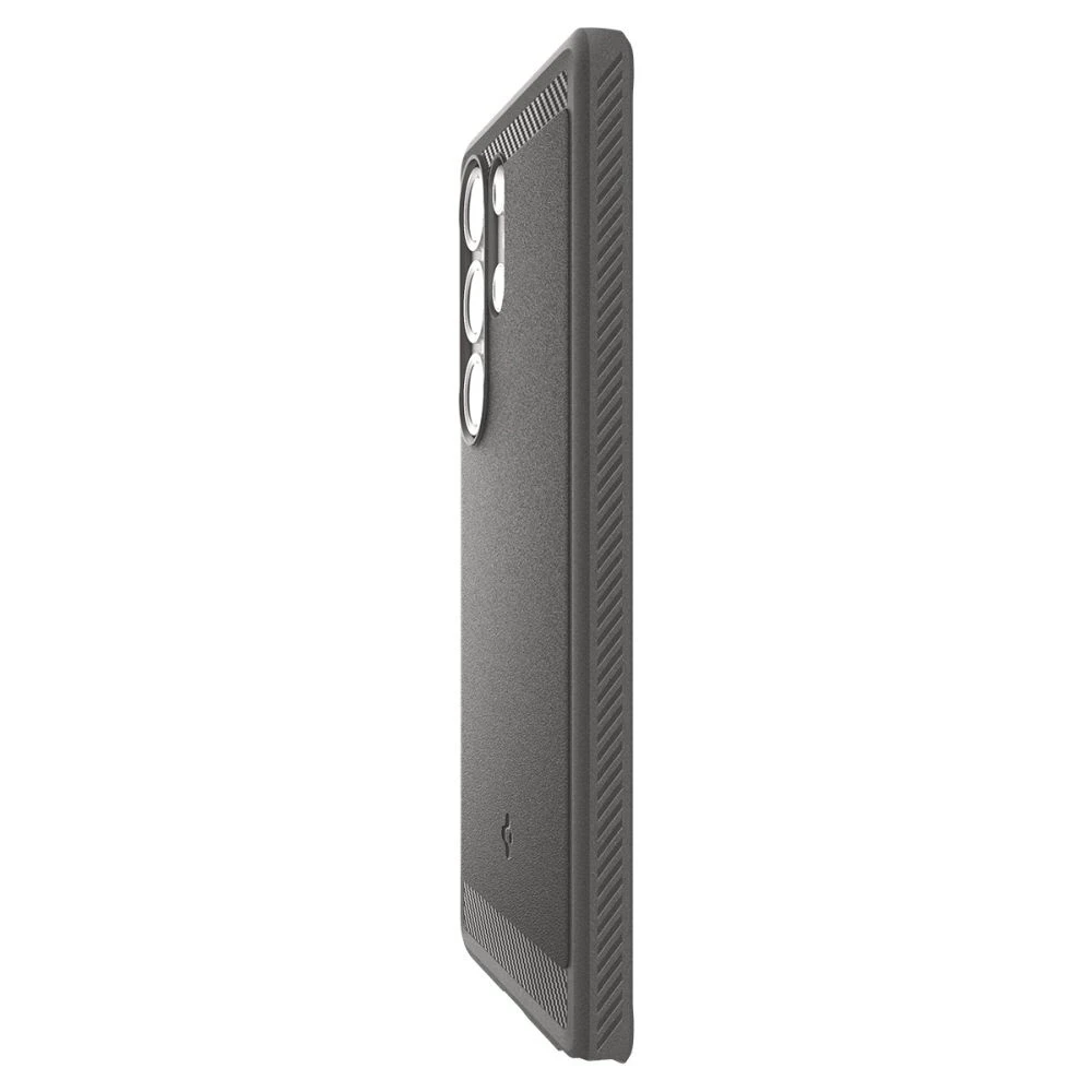 Spigen Rugged Armor Mag MagSafe – dėklas skirtas Samsung Galaxy S25 Ultra Marble Pilkas
