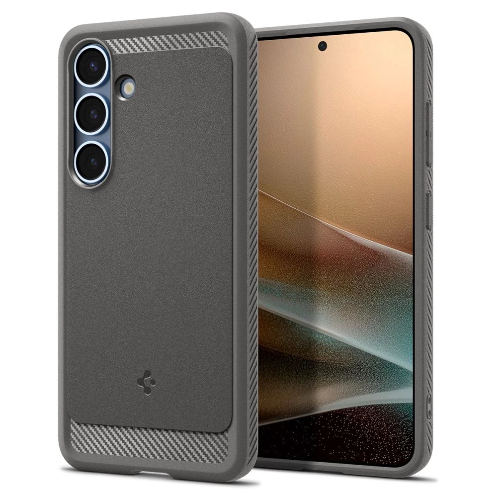 Spigen Rugged Armor Mag MagSafe Samsung Galaxy S25 – dėklas telefonui pilkos spalvos