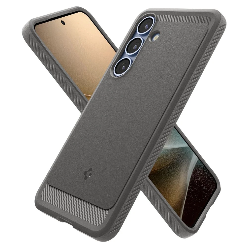Spigen Rugged Armor Mag MagSafe Samsung Galaxy S25 – dėklas telefonui pilkos spalvos
