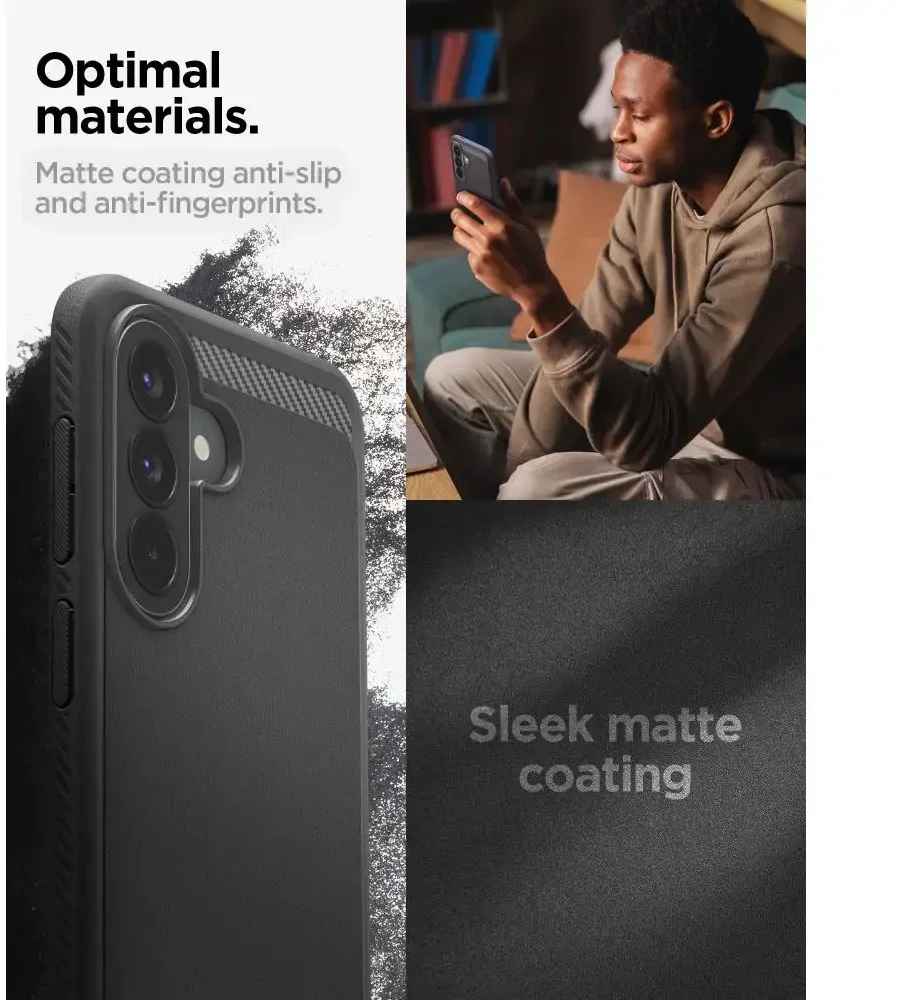 Dėklas Spigen Rugged Armor Galaxy A57 5G matte juodas