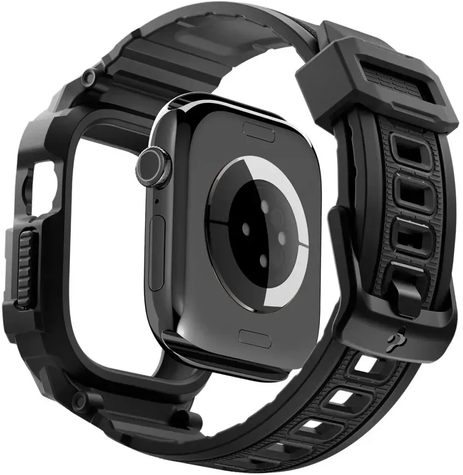 Spigen Rugged Armor Pro Apple Watch 42mm Strap - Matte Juodas
