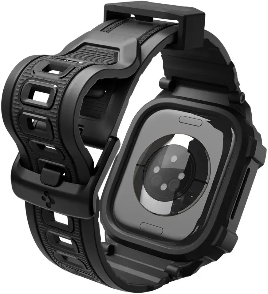 Spigen Rugged Armor Pro Apple Watch 42mm Strap - Matte Juodas