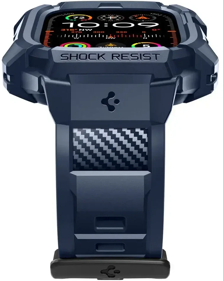 Spigen Rugged Armor Pro - Strap with case for Apple Watch Ultra 49 mm (Navy Mėlyna)