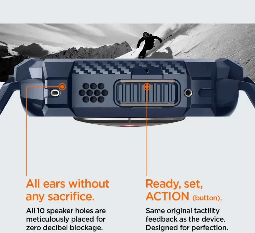 Spigen Rugged Armor Pro - Strap with case for Apple Watch Ultra 49 mm (Navy Mėlyna)