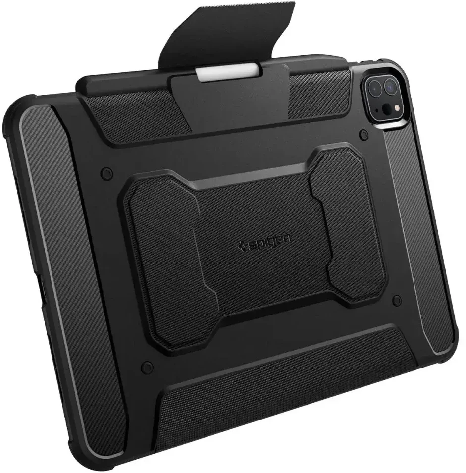 Spigen „Rugged Armor Pro“ dėklas, skirtas „iPad Pro 11“ 2024 m. – juodas