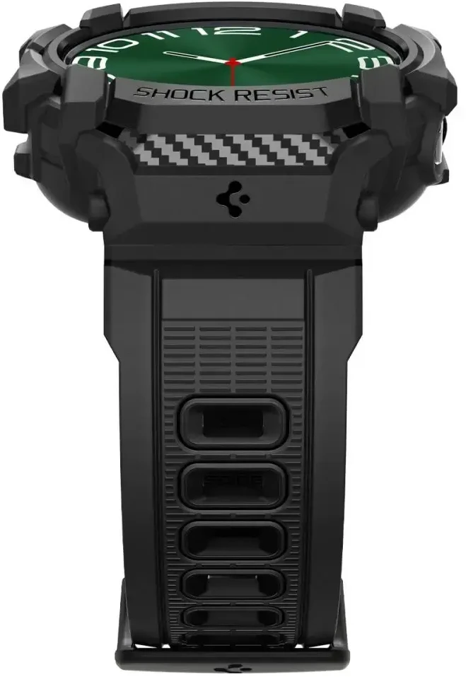 Spigen Rugged Armor Pro Case for Samsung Galaxy Watch Ultra (47mm) - Matte Juodas