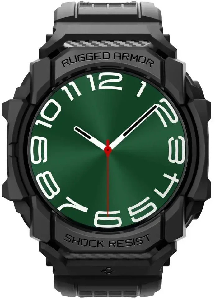 Spigen Rugged Armor Pro Case for Samsung Galaxy Watch Ultra (47mm) - Matte Juodas