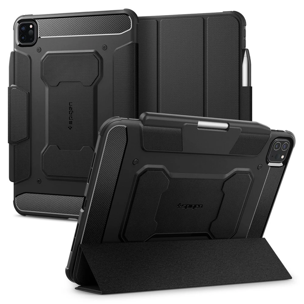 Spigen Rugged Armor Pro, juodos spalvos – Apple iPad Pro 11″ 2024