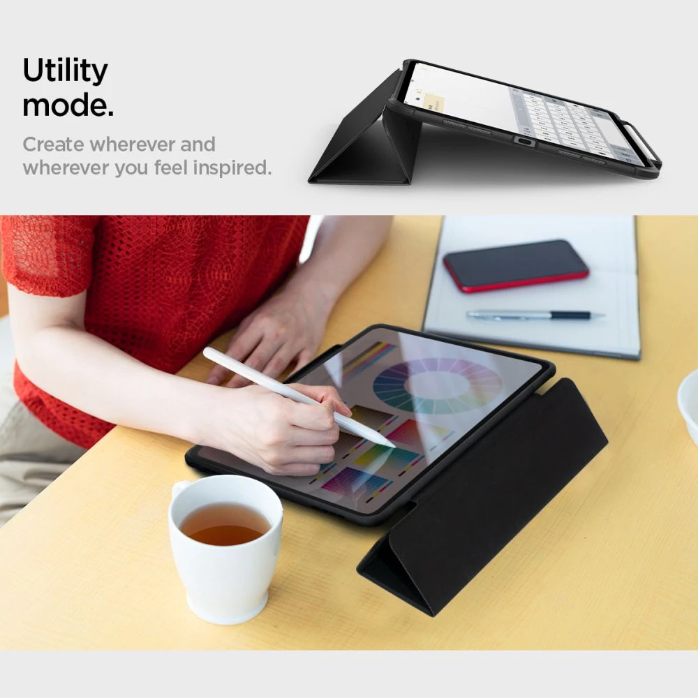 Spigen Rugged Armor Pro, juodos spalvos – Apple iPad Pro 11″ 2024