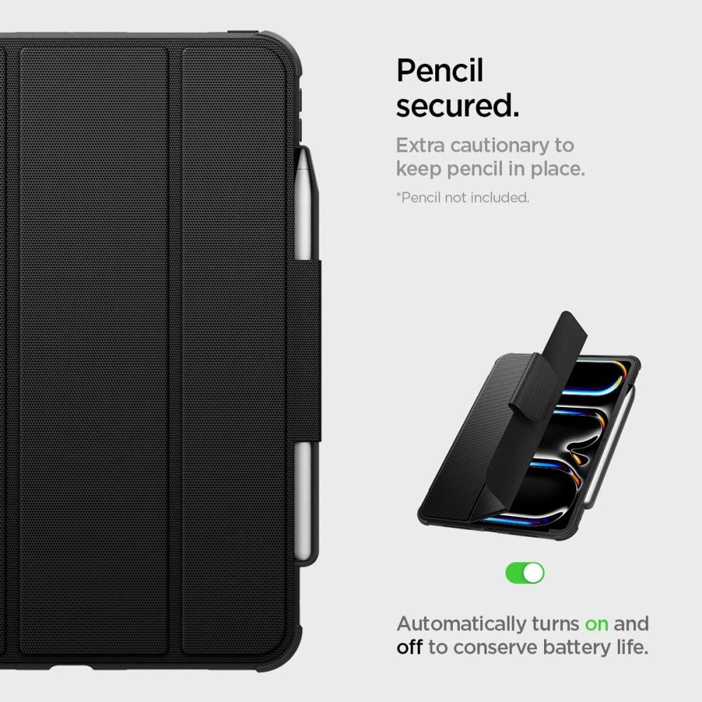 Spigen Rugged Armor Pro, juodos spalvos – Apple iPad Pro 11″ 2024