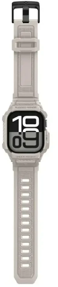 Spigen Rugged Armor Pro apyrankė skirta Watch 42mm – Smėlio spalvos