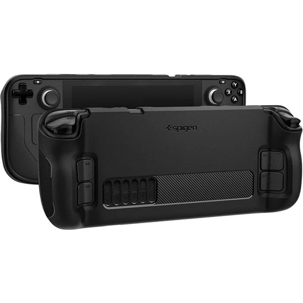 Spigen Rugged Armor, juodos spalvos – Steam Deck