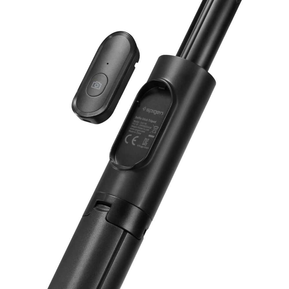Spigen S541W Bluetooth asmenukių lazda štatyvas juodos spalvos
