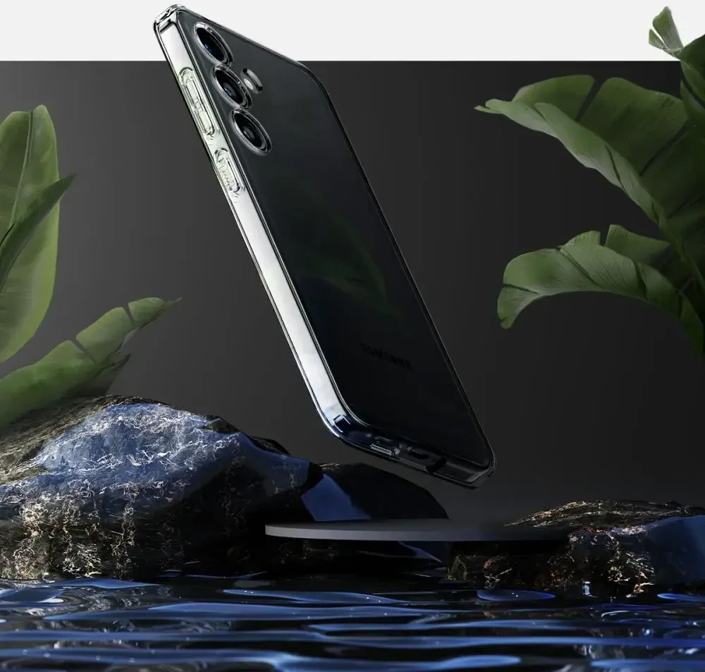 Spigen Skystųjų kristalų dėklas Samsung Galaxy S24 - skaidrus