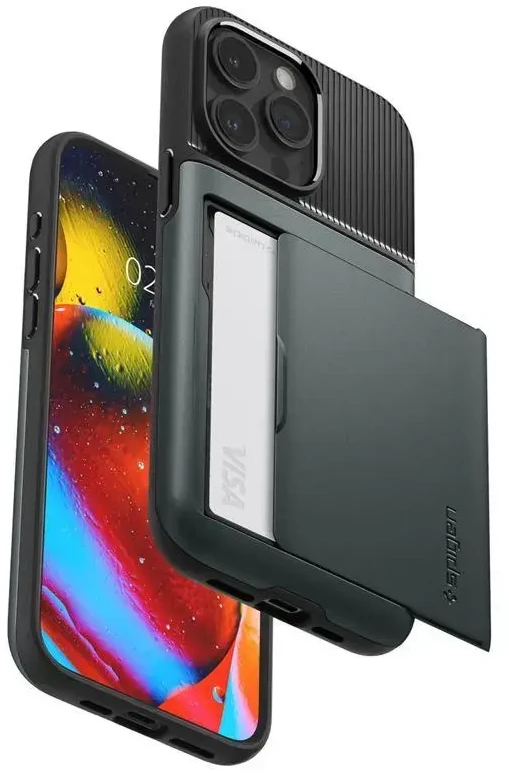Dėklas Spigen Slim Armor CS, rose auksinis – Apple iPhone 15 Pro Max