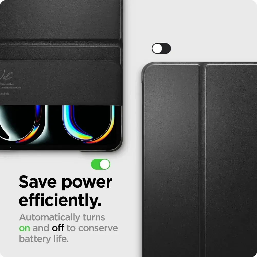 Spigen Smart Fold iPad Pro 13" 2024 dėklas – juodas