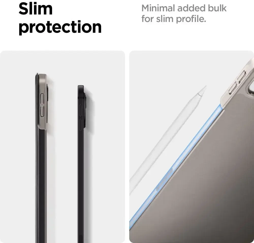 Spigen Smart Fold iPad Pro 13" 2024 dėklas – juodas