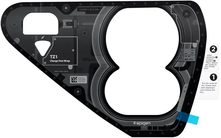 Spigen Tesla įkrovimo lizdo apsauga, zero one - Tesla Model Y/3