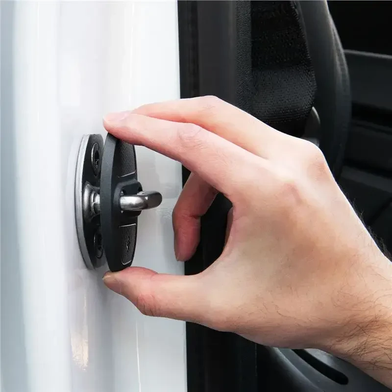 Spigen Tesla durų spynos dangtelis, juodas - Tesla Model Y/3