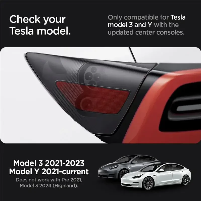 Spigen Tesla apsauginė plėvelė ir apklijavimo rinkinys įkrovimo lizdui (ES), anglies raštas - Tesla Model Y/3