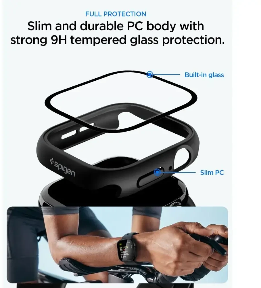 Spigen Thin Fit 360 Case Spigen Thin Fit 360 Case for Apple Watch 42mm - Juodas